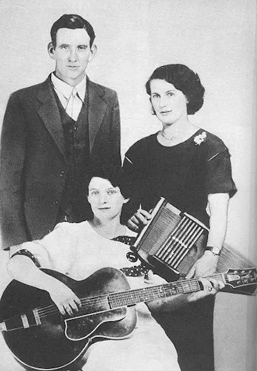 The Carter Family — A.P., Sara and Maybelle Carter — in the late 1920s