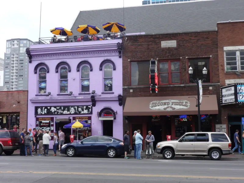 Tootsie's and the Second Fiddle, two honky tonks on Broadway in Nashville